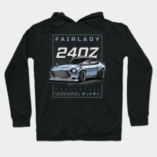 Vintage Car Fairlady 240Z (Grey Blue) Hoodie